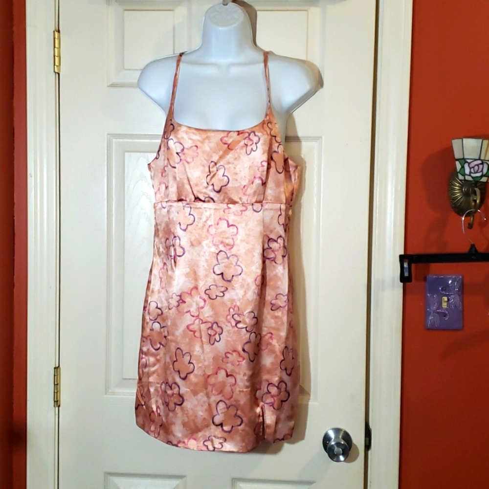 Wild Fable slinky pink spaghetti strap Slip Dress